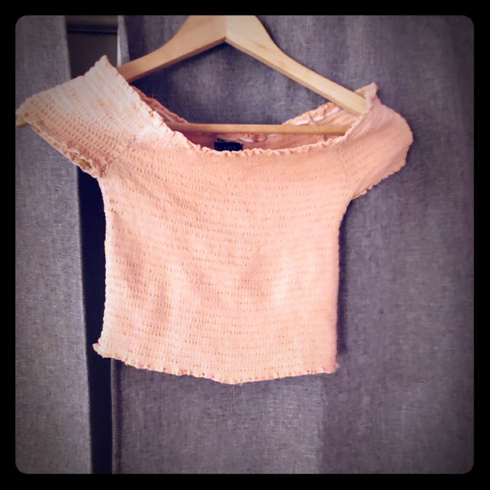 Kendall & Kylie Embroidered Keyhole Cami Top
Peach